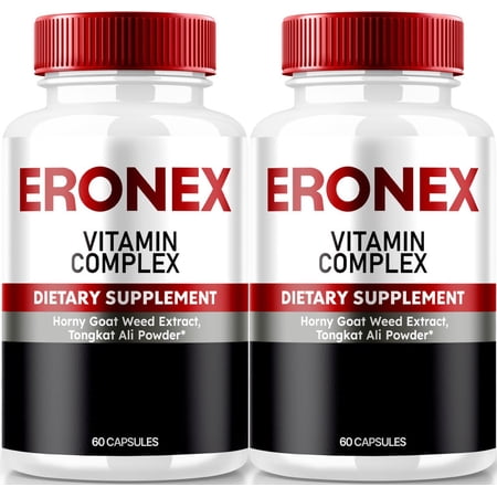 (2 Pack) Eronex Capsules, Eronex Maximum Power and Vitality Support, All-Natural 1200 MG Pills, Extra Strength Multivitamins for Overall Health, Ero Nex Reviews (120 Capsules)