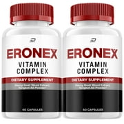 2 Pack Eronex for Men Capsules, Eronex Vitamin Complex Pills, Ero Nex Official Formula, Eronex para Hombres Dietary Supplement, All Natural Support Formula Reviews 120 Capsules