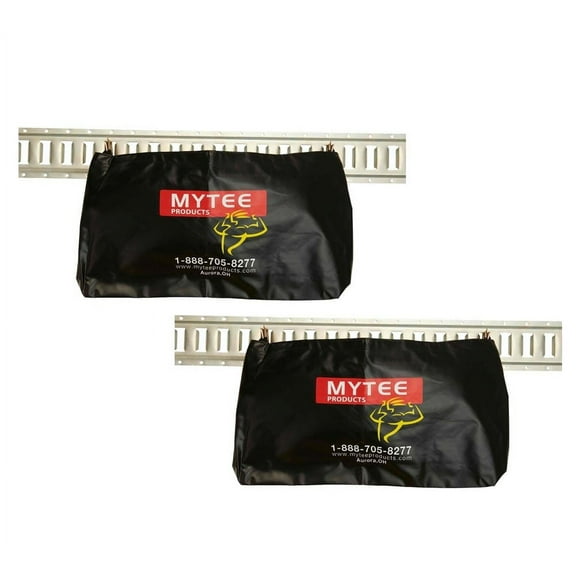 (2 Pack)Etrack Storage Bag with Spring Fittings, 14” x 24” | Insert into E Track Horizontal/Vertical Rail Slots |Storage Bag for Strap, Hooks, and E-Track Accessories in Truck, WLL 50lbs