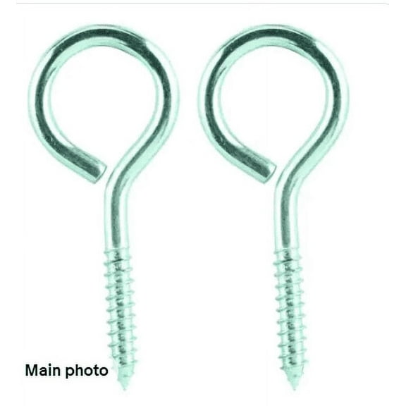 2 Pack Everbilt 3/4 in. x 3 in. Zinc-Plated Lag Thread Screw Eye Bolt 43034