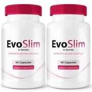 2 Pack EvoSlim   Natural Daily Pill Formula Designed to align with Fitness Goals, Support active Lifestyle & Body Balance | Just 2 Easy-to-Swallow Pills Daily 120 Capsules