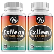 2 Pack Exilean - Keto Weight Loss Formula - Energy & Focus Boosting Dietary Supplements for Weight Management & Metabolism - Advanced Fat Burn Raspberry Ketones Pills - 120 Capsules