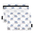 2 Pack Expandable Flip Folders with Clear PVC Window Binder Pouches 3 ...