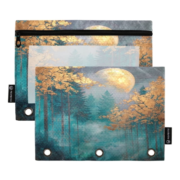 2 Pack Expandable Flip Folders with Clear PVC Window Binder Pouches 3 ...