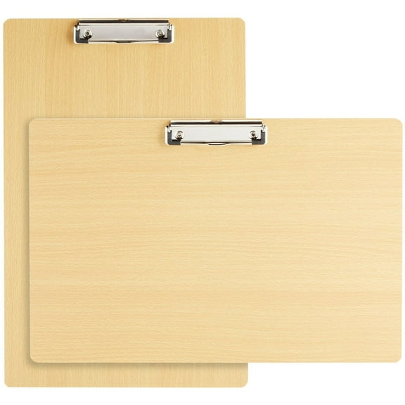 Paper Junkie Extra-Large Legal-Size Wooden Clipboard - Clipboard, Retractable Hook - Surface for Drawing Wooden Board - Multi-Orientation Legal Paper Support - 2-Pack,11.5 x 17.4 in