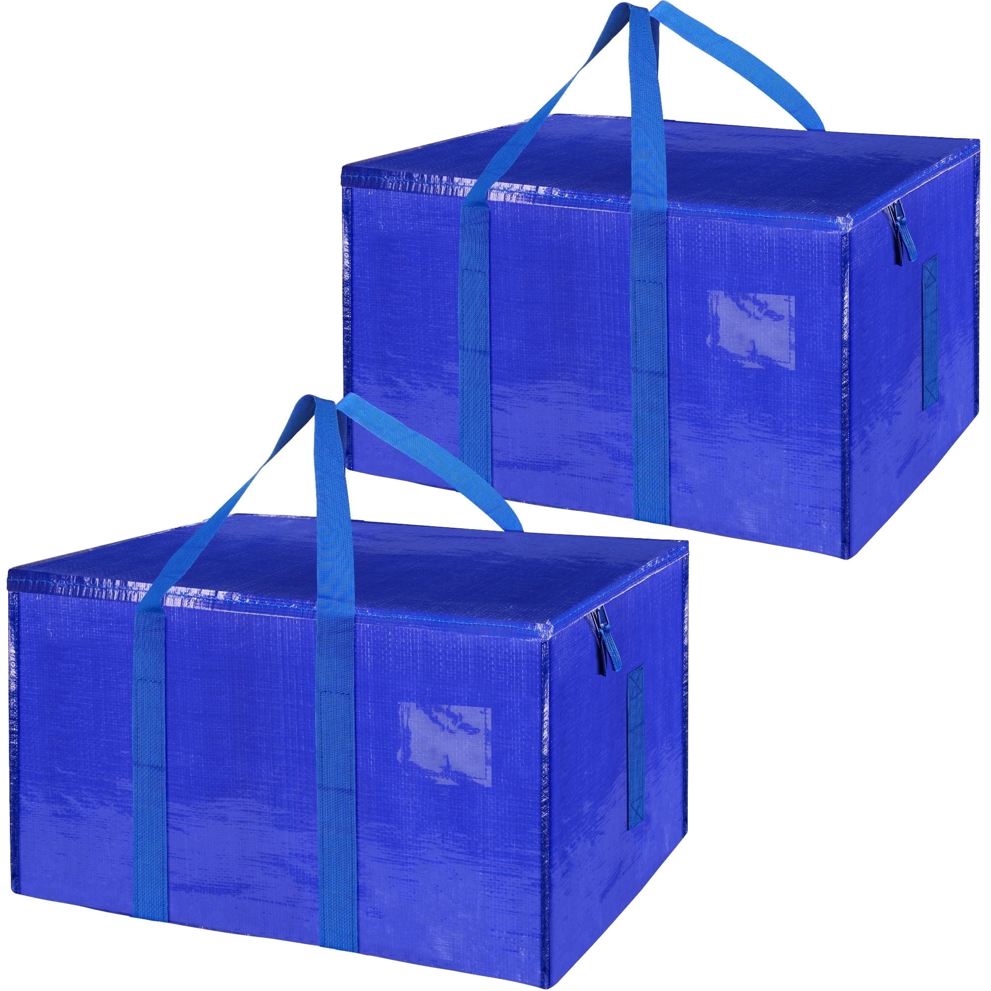 10 Pack Extra Large Heavy Duty Moving Bags – Waterproof Storage Totes With Zippers & Handles