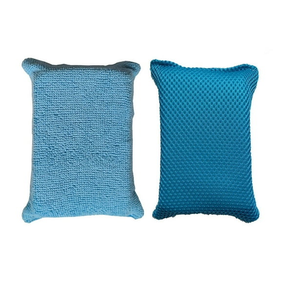2-Pack Extra Large Window Defogger Sponge - Super Absorbent Auto Glass Cleaner - Scratch-Free, Machine Washable for Car/Bathroom Use