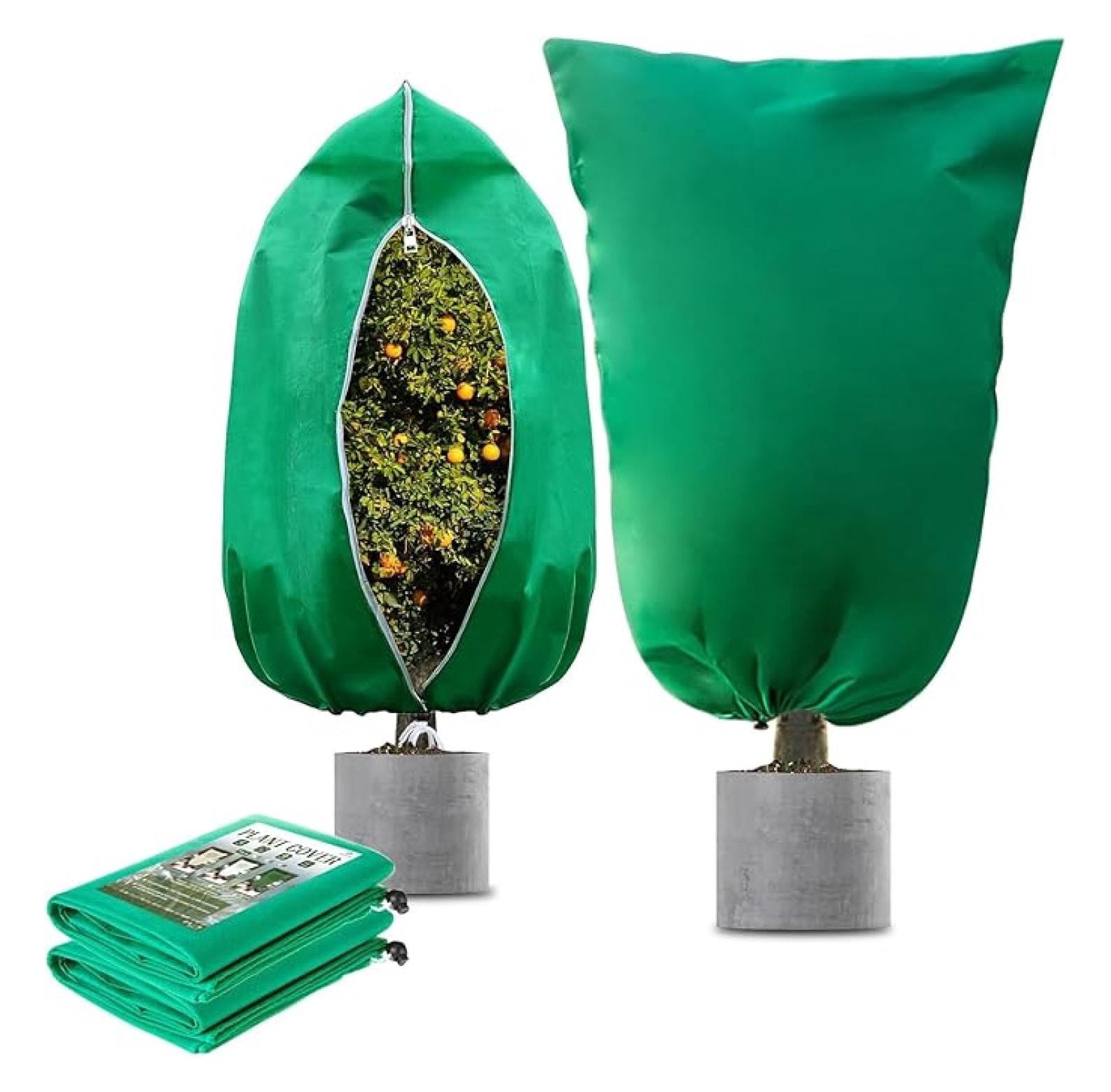 2 Pack Extra Large Winter Plant Covers Freeze Protection (47'' x 71 ...