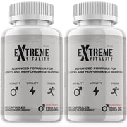 2 Pack Extreme Vitality Advanced Formula Performance Support Capsules Strength Men 120 Capsules
