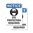 thumbnail image 1 of (2 Pack) Eye Protection Required Sign, 1 of 7