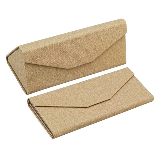 2 Pack Eyeglass Case Hard Shell with Foldable Design, Portable Sunglass Case for Glasses Protection , Lightweight