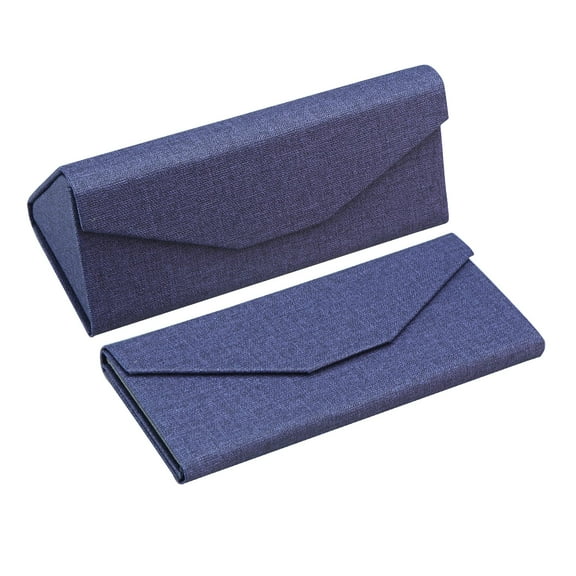 2 Pack Eyeglass Case Hard Shell with Foldable Design, Portable Sunglass Case for Glasses Protection , Lightweight