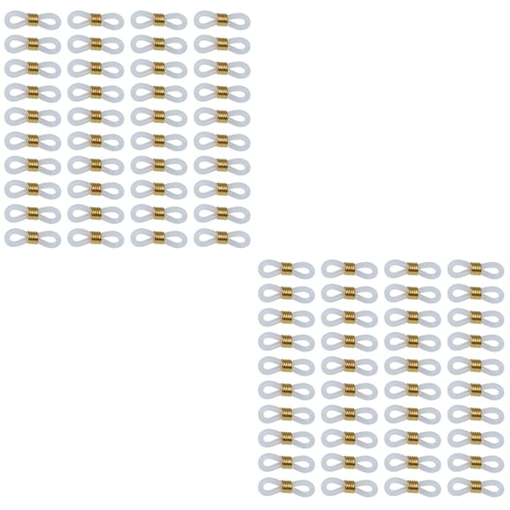 GOOHOCHY Golden Eyeglasses Chain Ring Metal Coil Eyeglass Maintenance Adults 200Pcs