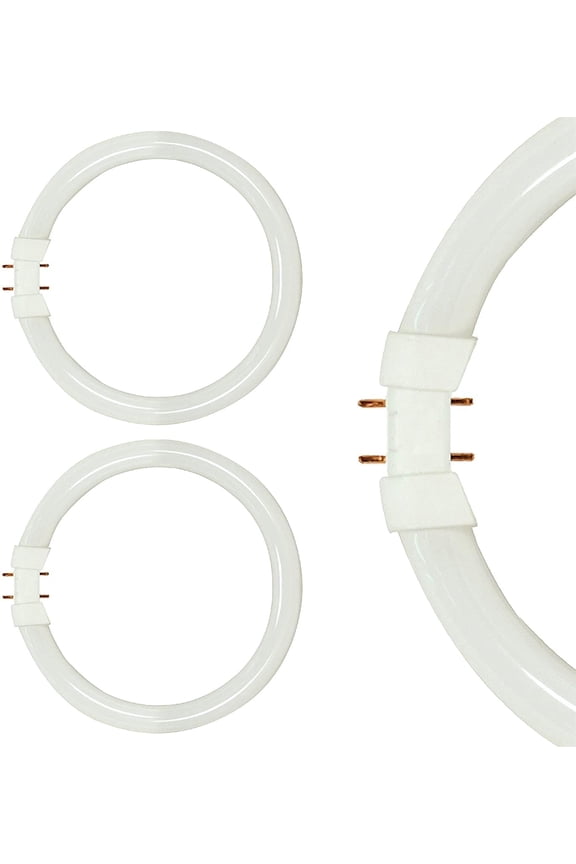 (Pack of 2) FC22T5 9" T5 Fluorescent Circline Bulbs 22W, 2GX13 Base, 3000K Warm White