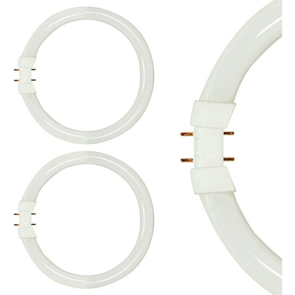 (Pack of 2) FC22T5 9" T5 Fluorescent Circline Bulbs  22W, 2GX13 Base, 3500K Neutral White
