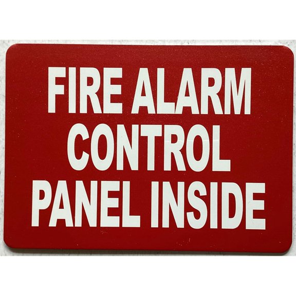 2 Pack FIRE ALARM CONTROL PANEL INSIDE SIGN Metal Sign 8x12 Inch
