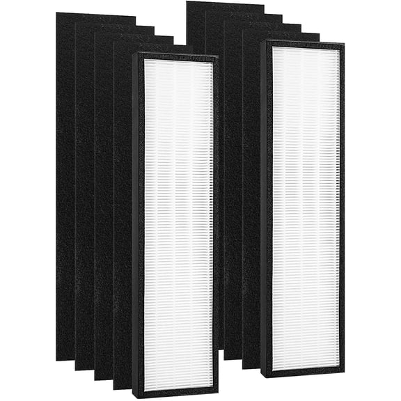 Fil-fresh 2 Pack FLT5000 True HEPA Filter C Replacement for Germ Guardian AC5300B AC5250PT AC5000E AC5000 Series Air Purifier, Replaces FLT5250PT FLT5000