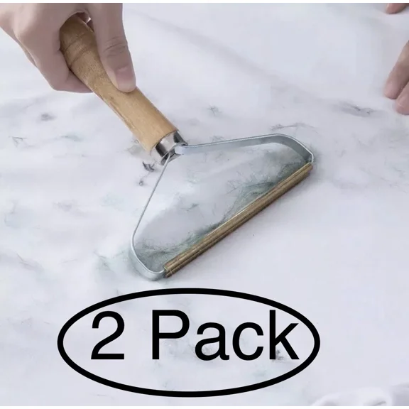 (2 Pack) Fabric Fuzz Shaver Woolen Cloth Sweater Comb Pill Clothing With Net