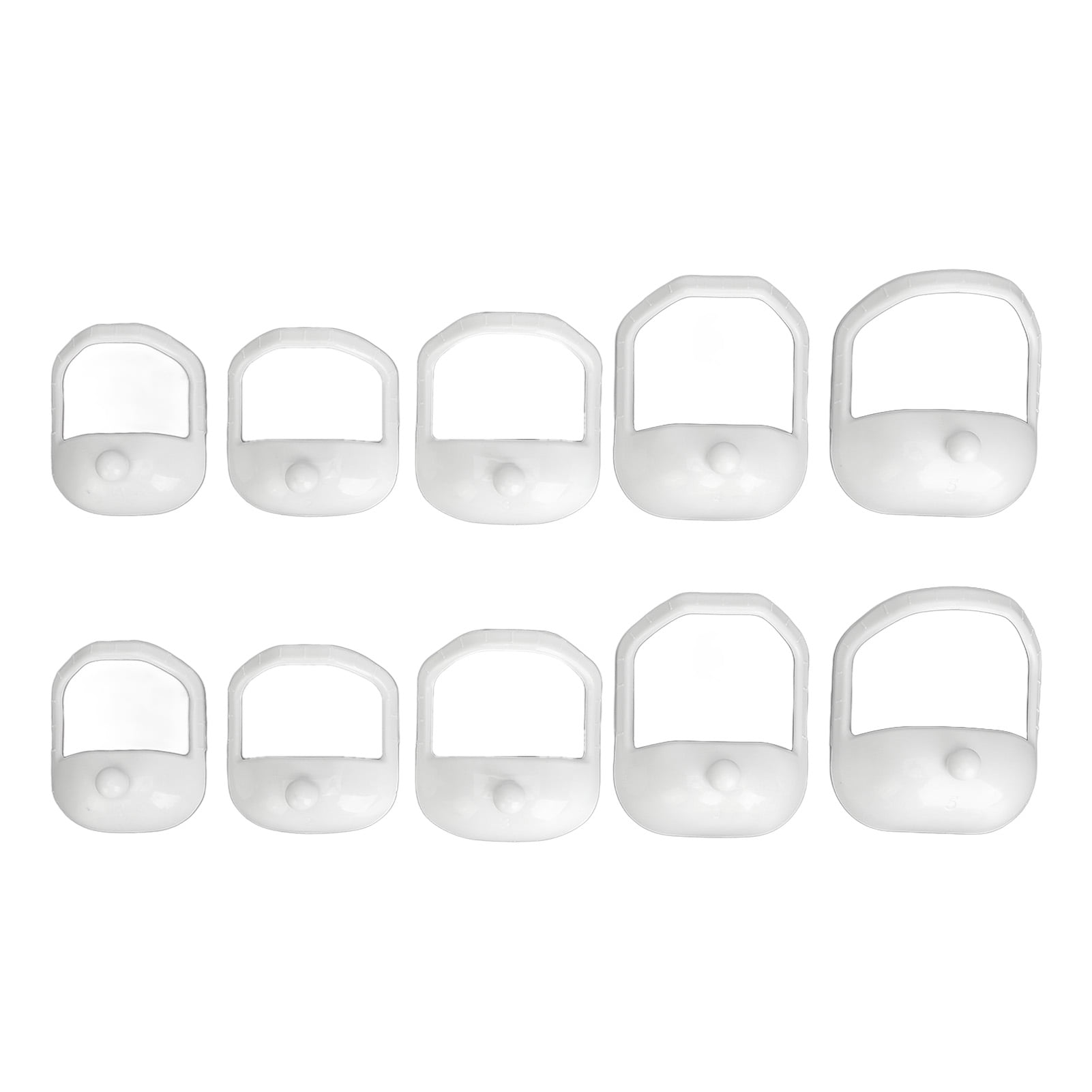 2Pack Facial Hair Styling Templates 5 Sizes Clear Beard Contour