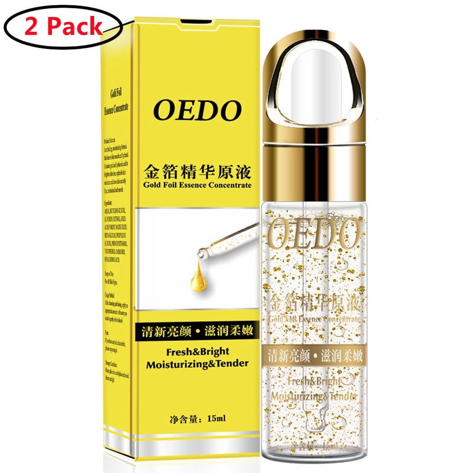 2 Pack Facial Serum for Face with Hyaluronic Acid,Vitamin E and 24K