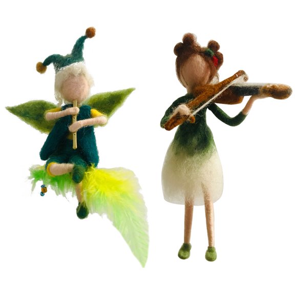 2 Pack Fairy Needle Felting Kits Elf DIY Craft Kits for Beginners Include Everything to Make