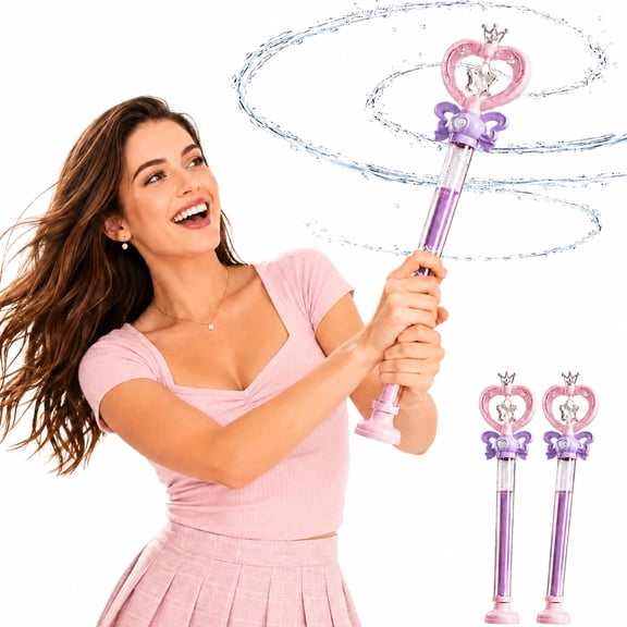 2-Pack Fairy Wand Water Squirter Magic Water Wand Pull Long Distance Spray