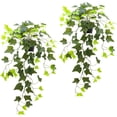 thumbnail image 1 of 2 Pack Fake Hanging Plants for Shelf, Artifical Potted Ivy Plants for Bathroom Decor, Fake Ivy Hanging Plant for Indoor Farmhouse Decor (Ivy), 1 of 5