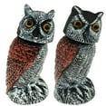thumbnail image 1 of 2 Pack Fake Owl Decoys Motion Activated Owl Scarecrow with Shaking Head Simulation Owl Bird Deterrent Realistic Owl Statue to Frighten Birds for Outdoor Garden Yard Farm Orchard, 1 of 10