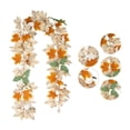 thumbnail image 1 of 2 Pack Fall Maples Leaf Garland Fall Decorations for Home Total 11.4 Ft Artificial Hanging Vine Fall Foliage Garland Fall Thanksgiving Decor Indoor Outdoor Mantel Party, 1 of 6