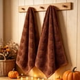 thumbnail image 1 of 2 Pack Fall Pumpkin Kitchen Towel, Absorbent Decorative Hand Dish Towel, Seasonal Farmhouse Linen Tea Towel, Kitchen Decor for Counter Home Thanksgiving Halloween, 1 of 6