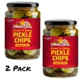 thumbnail image 1 of ( 2 Pack ) Famous Dave's Sweet 'N Spicy Pickle Chips, 24 fl oz Jar, 1 of 5