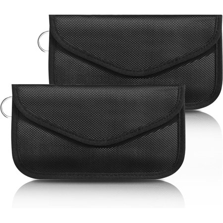 2 Pack Faraday Bag for Cell Phones and Key, Signal Blocker Pouch, Anti-, RFID Signal Blocking, Fire Retardant, Faraday Pouch for , Anti-Hacking Case Blocker