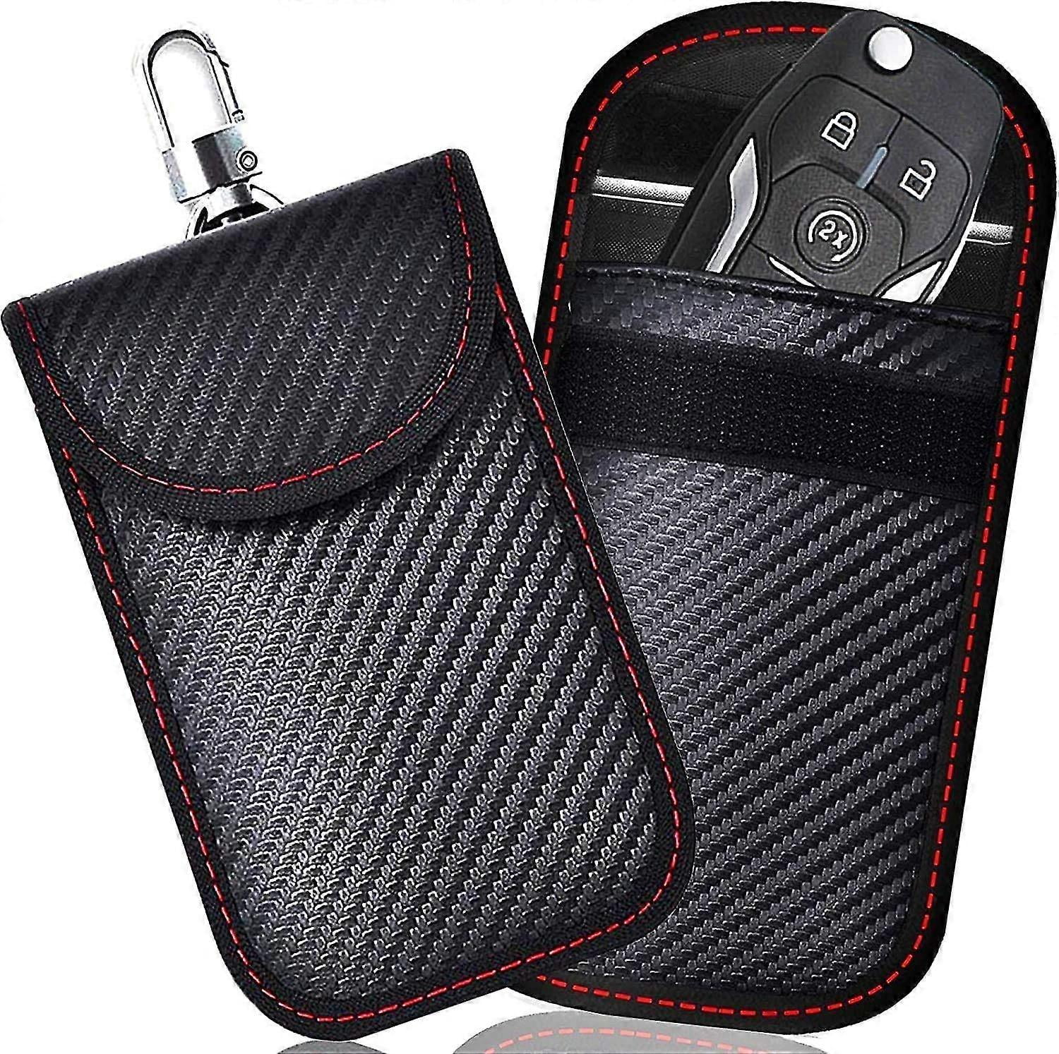 2 Pack Faraday Pouch For Car Keys,anti-theft Faraday Bag For Car Keys ...