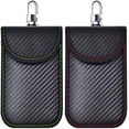 thumbnail image 1 of 2 Pack Faraday Pouch for Car Keys, 2 Small(Red & Green) Faraday Bag for Car Key Signal Block,Anti-Theft RFID Car Key Signal Blocking Pouch, 1 of 7