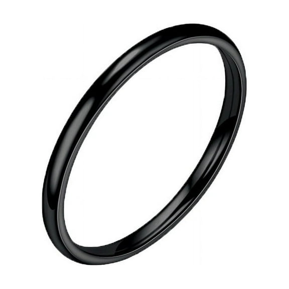 (2 Pack) Fashion Jewelry Rings Women Solid 925 White Silver Stylish Ring Designer Accessory for Women