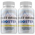 thumbnail image 1 of (2 Pack) Fast Brain Booster - Dietary Supplement for Focus, Memory, Clarity, & Energy - Advanced Cognitive Support Formula for Maximum Strength - 120 Capsules, 1 of 6