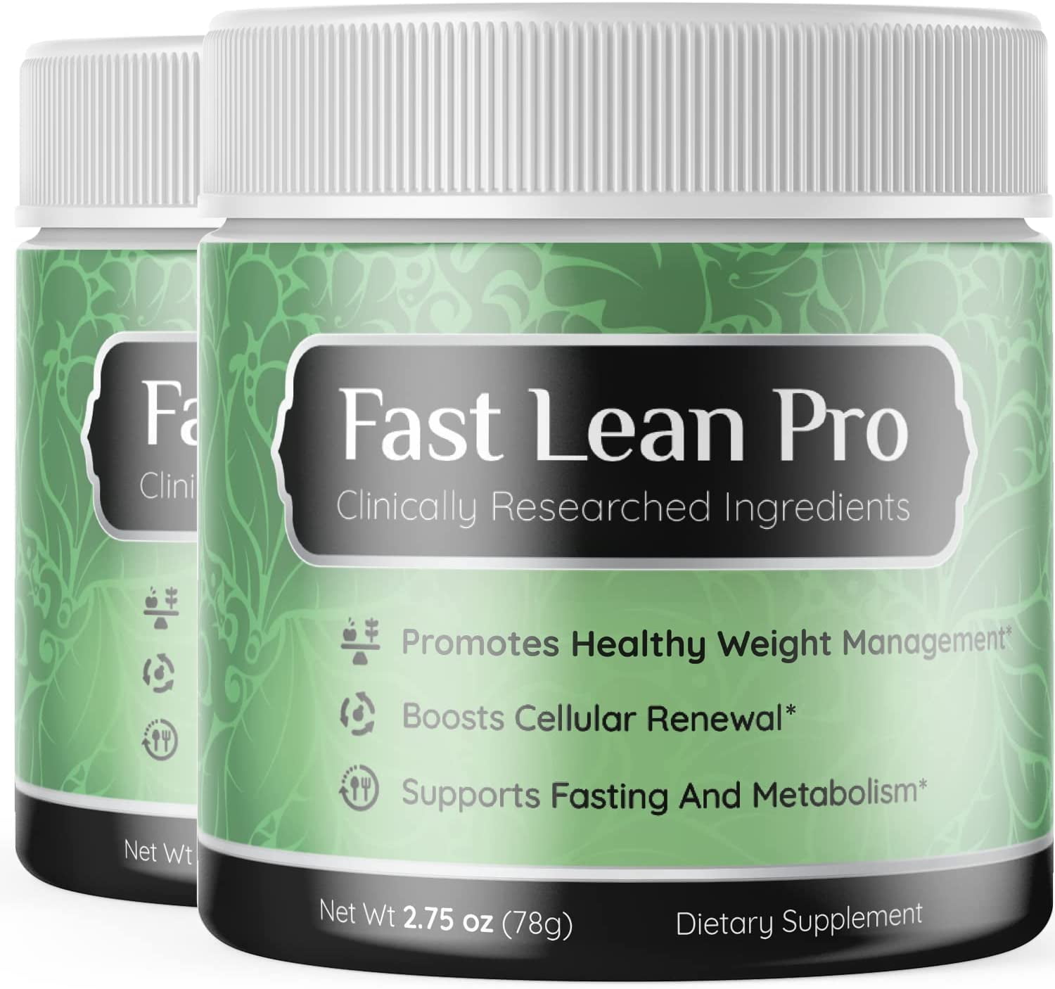 (2 Pack) Fast Lean Pro Dietary Supplement Keto Powder Shake for