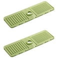 thumbnail image 1 of 2-Pack Faucet Drying Mat | Water Flow Pad & Sink Guard for Kitchen & Bathroom | 44.5X14.5Cm Splash Protection Mat | Reusable Countertop Protector & Storage Pad for Sponges & Soap, 1 of 2