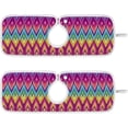 thumbnail image 1 of 2 Pack Faucet Mat Splash Guard for Kitchen Sink,Rainbow Ikat Geometric Print 30x5 Inch Super Absorbent Microfiber Sink Protector Mat, Kitchen Sink Mat Machine Washable Kitchen Sink Accessories, 1 of 7