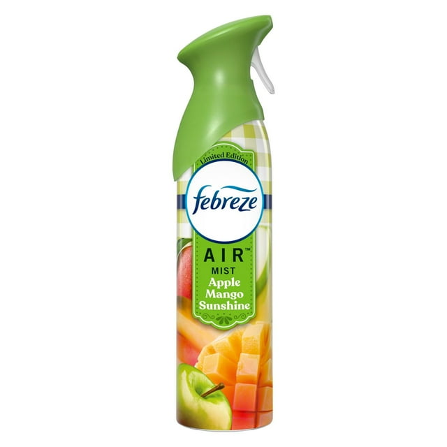 2 Pack Febreze Air Freshener Odor-Fighting Room Spray - Apple Mango Sunshine