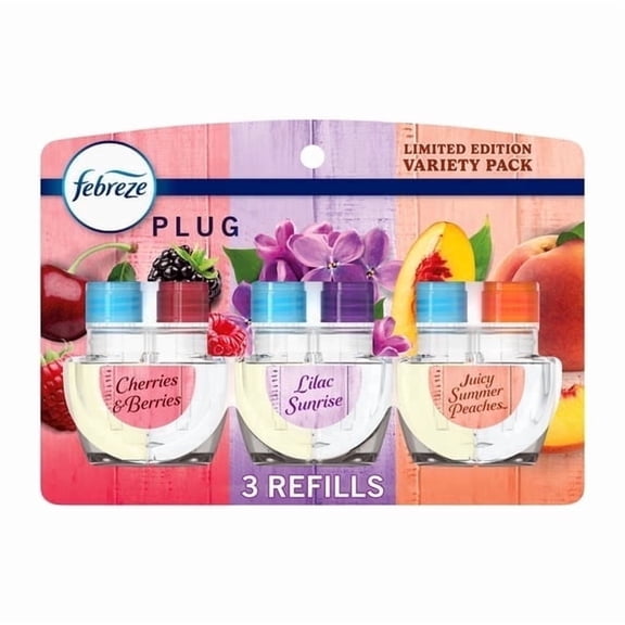 2 Pack Febreze Plug In Air Freshener Scented Oil Refill, Spring Mix, 3 Count
