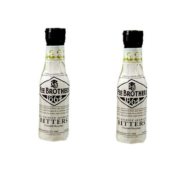 (2 Pack) Fee Brothers Old Fashion Aromatic Bitters, 5 oz