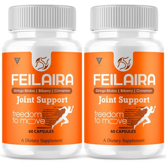 (2 Pack) Feilaira Joint Support, Feilaira Max Mobility Supplement (120 Capsules)