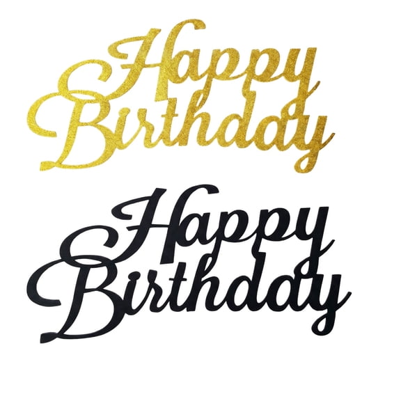 2 Pack Felt Happy Birthday Sign for Backdrop - Happy Birthday Letter Sign for Balloon Arch, Birthday Party & Baby Shower Decorations