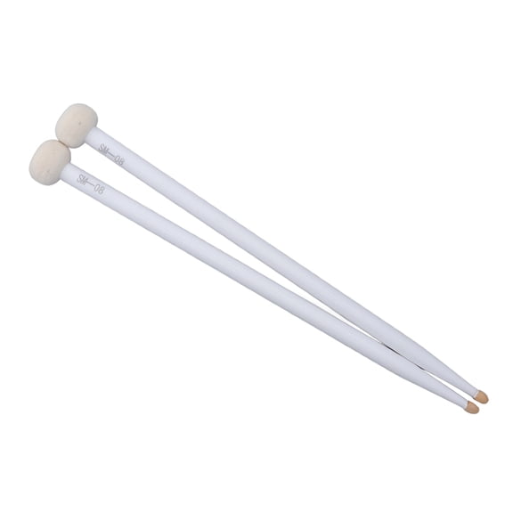 2-Pack Felt Head Drum Mallets with Maple Wood Handles Non-Slip for Percussion Instruments 2Pcs