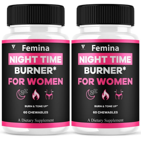 (2 Pack) Femina Night Time Chewables Femina NightTime Formula (120 Chewables)