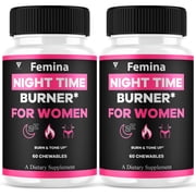 2 Pack Femina Night Time Chewables Femina NightTime Formula 120 Chewables