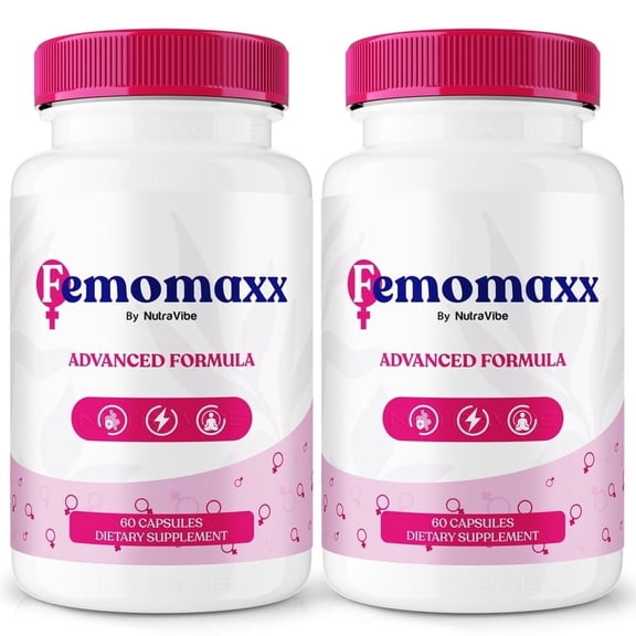 (2 Pack) Femomaxx  Natural Daily Pill Formula Designed to Align with Fitness Goals, Support an Active Lifestyle & Body Balance | Just 2 Easy-to-Swallow Pills Daily (120 Capsules)