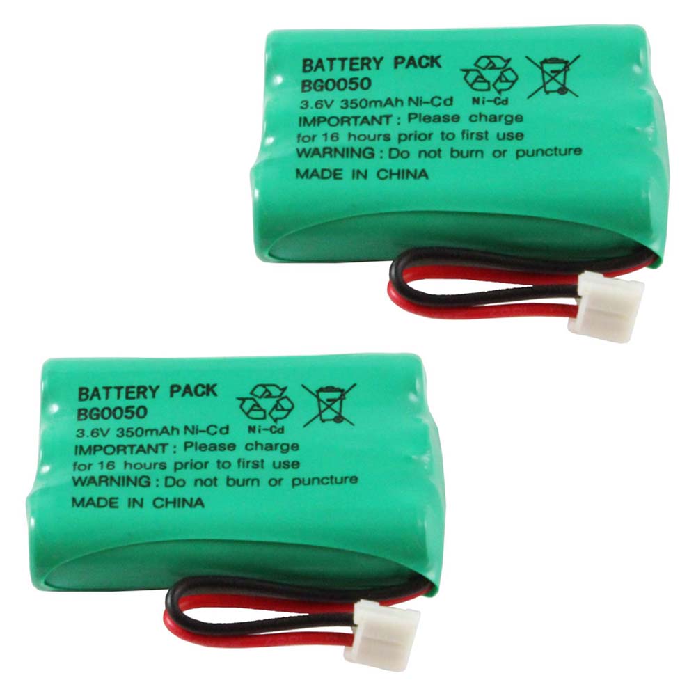 Batteria Ni-MH 2.4V 500mAh Verde Per Vtech 89-1337-00-00, BT18443, LS-6115, LS-6217 E Altri Modelli