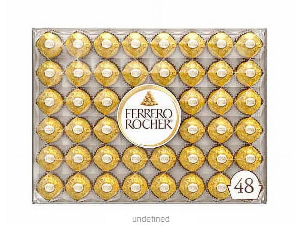 Ferrero Rocher Hazelnut Chocolates Candy Bar, 2 Pack of 48 Count